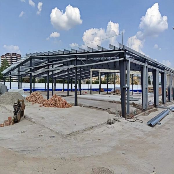 Almacén de estructura de acero personalizado, comercial moderno, para almacenamiento industrial, cobertizo, garaje