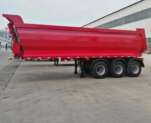 40-80 Ton Dump Semi Trailer With ABS And Heavy Mechanical Suspension