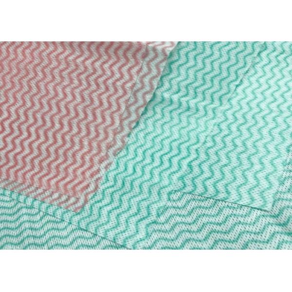Viscose / PET Ultra Soft Customized Color Wave Pattern Spunlace Nonwoven