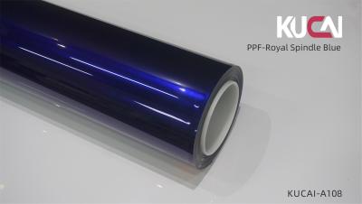 7.5Mil Royal Spindle Blue Self Healing PPF Film , Car Body Paint Protection Film