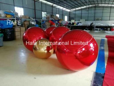 Balão inflável de voo vermelho do espelho do hélio da cor 15ft para a decoração do Natal