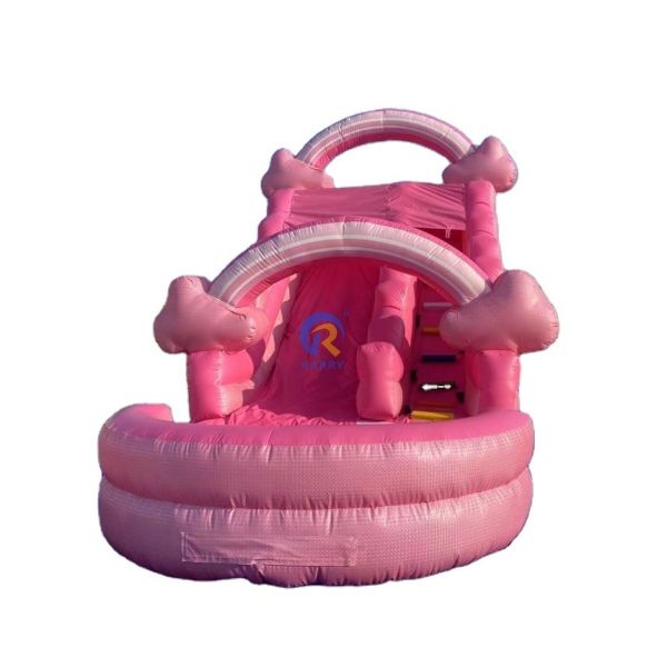 Popular Pink Inflatable Water Slide Commercial Adult Slide for Outdoor Amusement