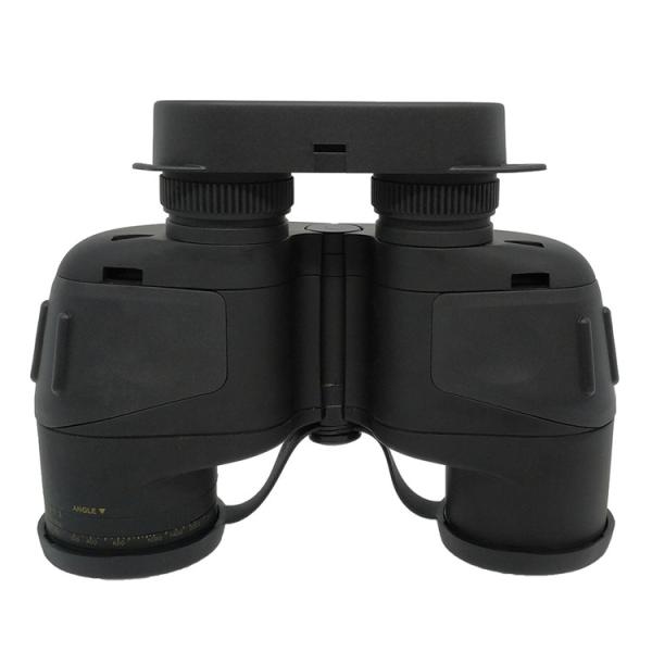 Binóculos impermeáveis/de Fogproof preto 12x50 do telescópio do compasso com retículo dos Rangefinders