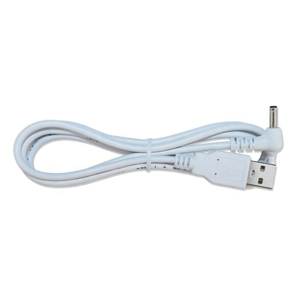 Blanco Negro Ángulo de 90 grados 5.5x2.1mm 5.5x2.5mm 1.35x3.5mm Cable de alimentación USB a CC