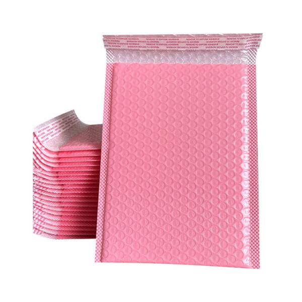 A4 Metallic Poly Bubble Mailer Bag Pink Color Multipurpose Durable