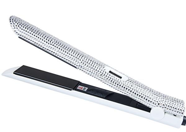 Luxurious Crystal Bling Hair Straightener Rhinestone Shine with Ceramic Flat Iron
