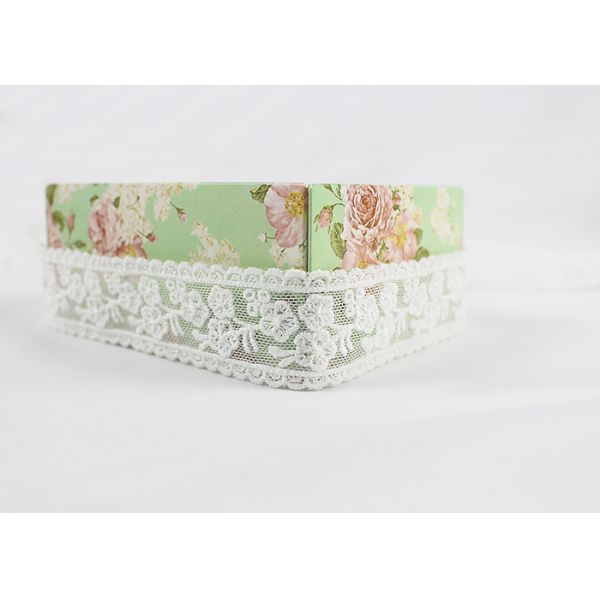 Отделка шнурка бежевого хлопка флористическая вышитая двором для платья вечера лета