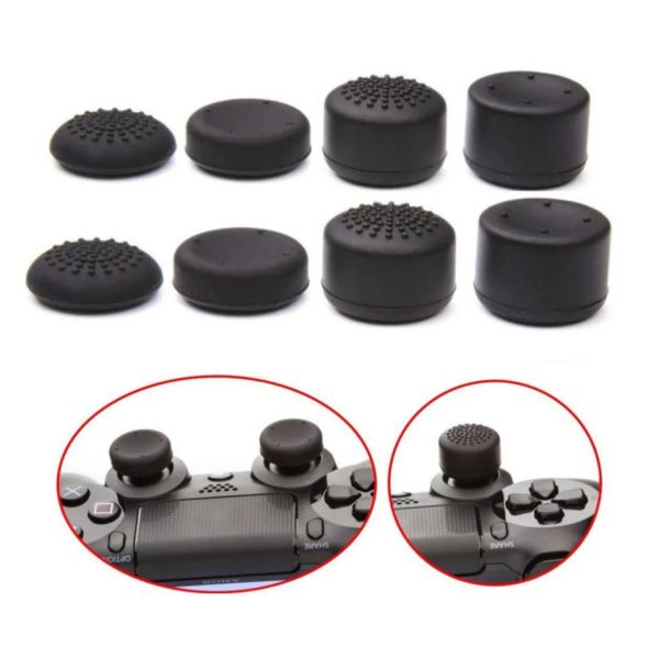 8 In 1 Kit Set Silicone Thumb Grips Ergonomic For PS / XBOX Controller
