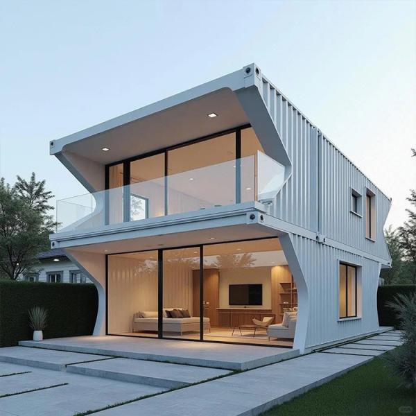 Roof Loading Capacity Of 60 ㎏/M2 Flat Pack Prefabricated Container House With Smart Home Living Experience And Materials