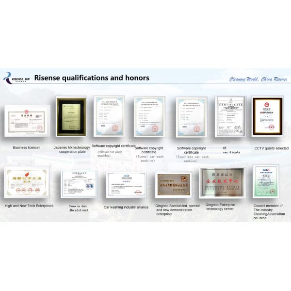 Risense HP-231 Lavadora de coches sin contacto L*W*H 7600*3315*3100 para una instalación rápida
