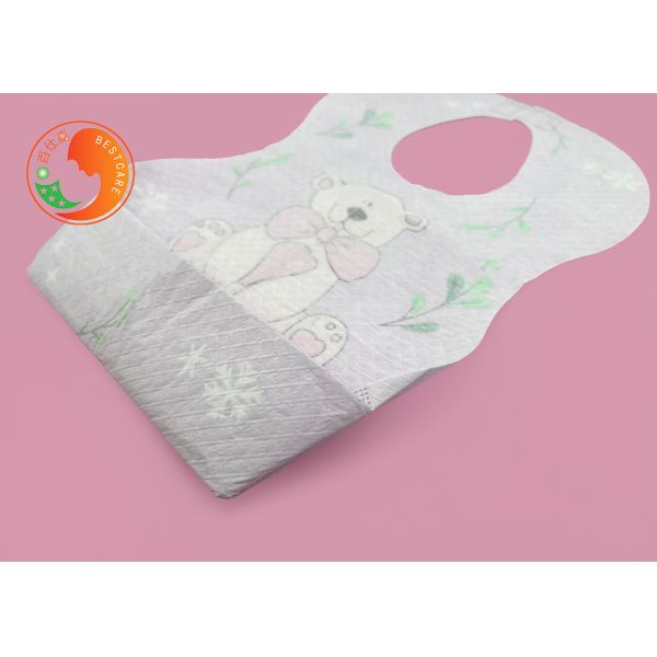 Leak Proof Disposable Baby Bibs Organic Cotton Food Grade Custom Disposable Bibs