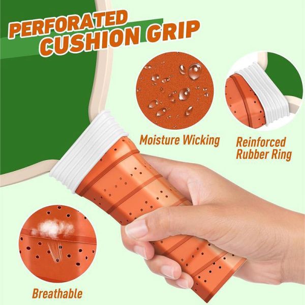 Wooden Pickleball Paddles Set of 4 Rackets with Balls and Bag BASEBALL Style Equipment