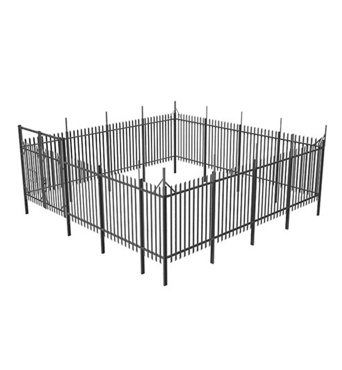 ISO-2001 Corrosion Proof Tower Fencing , Anti Theft 4 Foot High Fencing