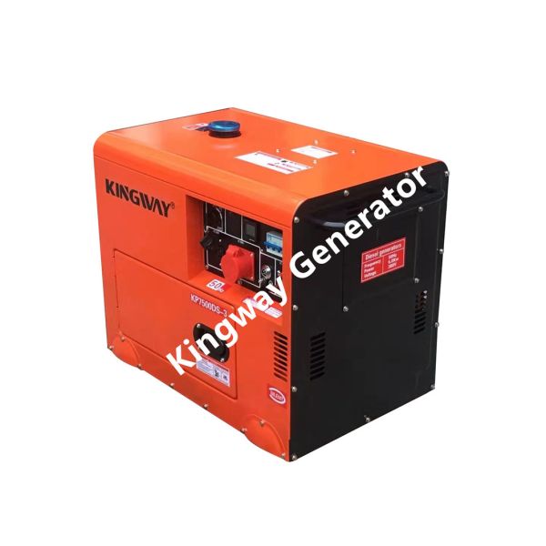 Orange Color Portable Generator Silent Generator Set 8KVA 12Hp