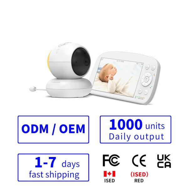 OEM 5.5 Inch 1080P Video Baby Monitor with Night Vision Two-Way Audio