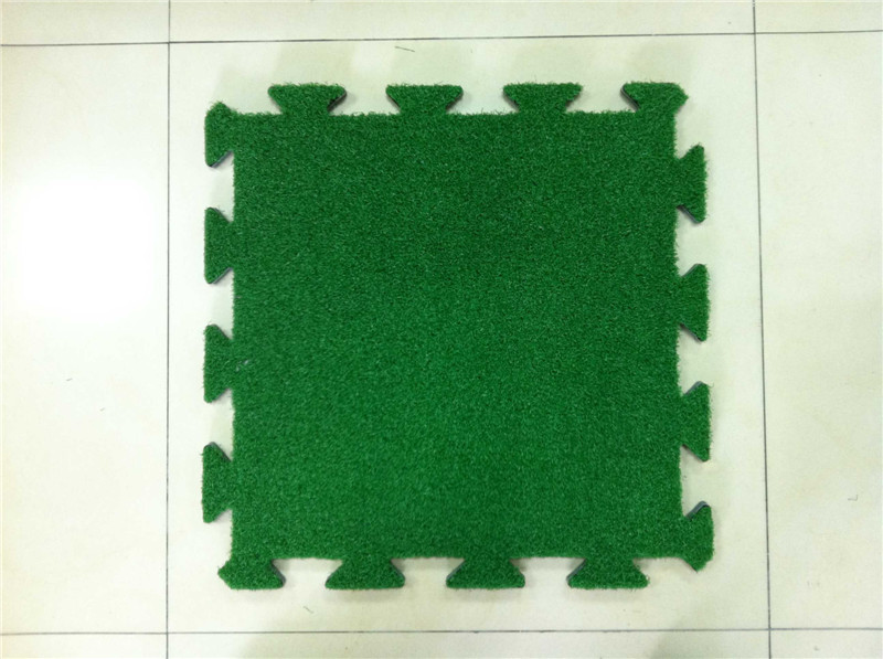 High Density Durable Synthetic Turf Lawn , Artificial Turf Underlay Water Penetration
