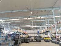 3 phases 380V 1,5 kW 7,3M ventilateur HVLS abordable avec boîte de commande