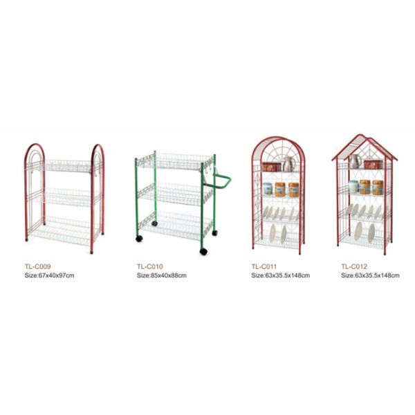 4 Nível tipo de cozinha de pé Prato de jantar Prato de secagem Prato de secagem Prato de rack Prato de rack com U Net forma Cesto não dobrável