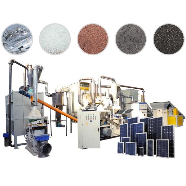 Instalação de reciclagem de resíduos de painéis fotovoltaicos