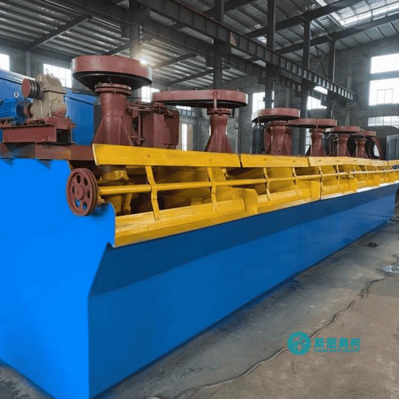 Ore Beneficiation Equipment with Flotation Machine for 20TPD-3000TPD Processing Capacity, China Famous Brand Motor, and Wear Resistant Alloys Material