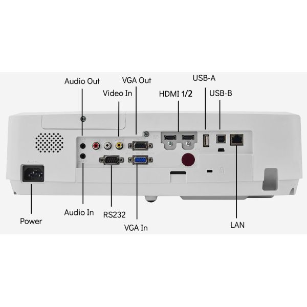 High Brightness 6500 Lumen  Multimedia Projector For Classroom