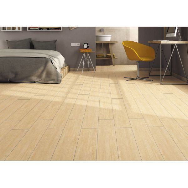 Artistic Timber Ceramic Floor Tiles Unique Pattern Thickness 9.6±0.2mm