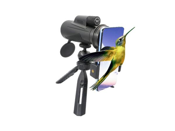 monocular impermeável posto alto do telescópio do telefone celular de 12x56 HD para a caça