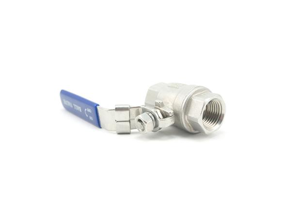 SS High Pressure Safety Valve , Inner Threaded Two Piece Ball Valve Food Grade