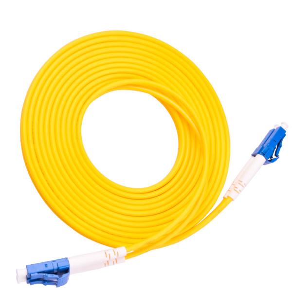 Manutenção programada SC/UPC-SC/UPC do cabo de remendo 3M/5M/10M da fibra ótica do duplex do único modo de fio de ligação em ponte