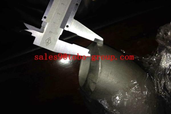 ASTM A815 1 1/2 45 Degree Duplex Stainless Steel Pipe , UNS S32760 LR Seamless Elbow