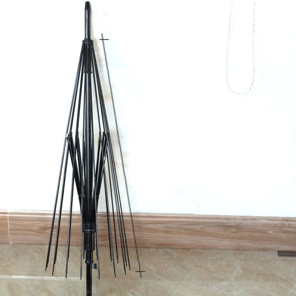 16 Bone Long Stem Umbrella with Sunshade Sleeve and Customized Designs Logo Printing