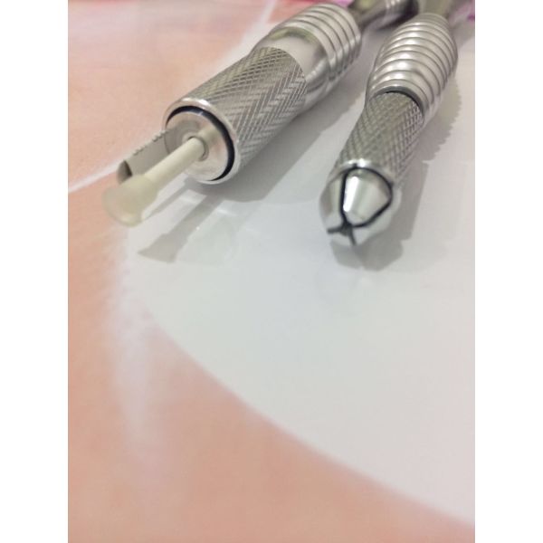 Aluminum Manual Cosmetic Tattoo Pen / Microblading Pen For Eyebrow Tattoo