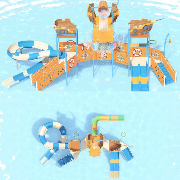 Commercial Interactive Splash Water Playground Indoor Water Park Equipment For Kids Teens