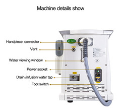 500 Watt Tattoo Removal Q-Switched Nd Yag Laser Xenon Lamp Mini Size