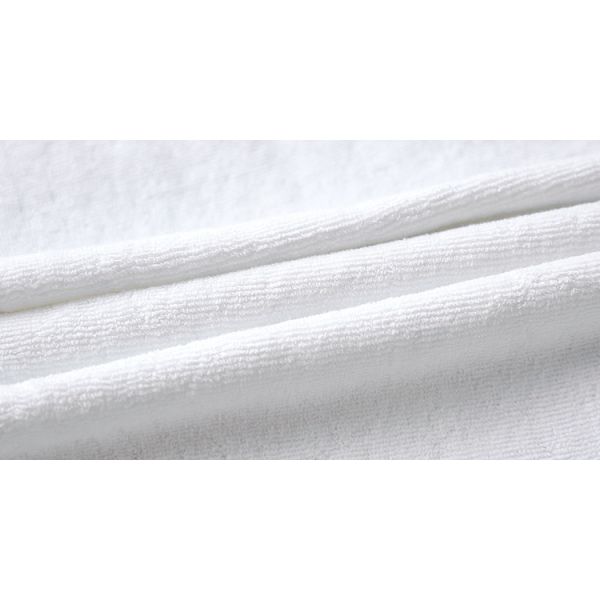 White Hotel Towel Set 100% Cotton Hotel Yarn Dyed Rectangular Hotel Kitchen