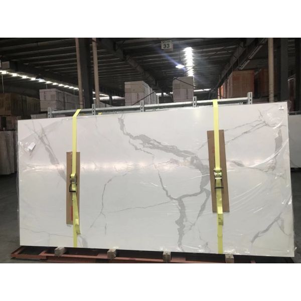 Плитки фарфора плиты Calacatta ультра тонко 3200mm×1500mm большие