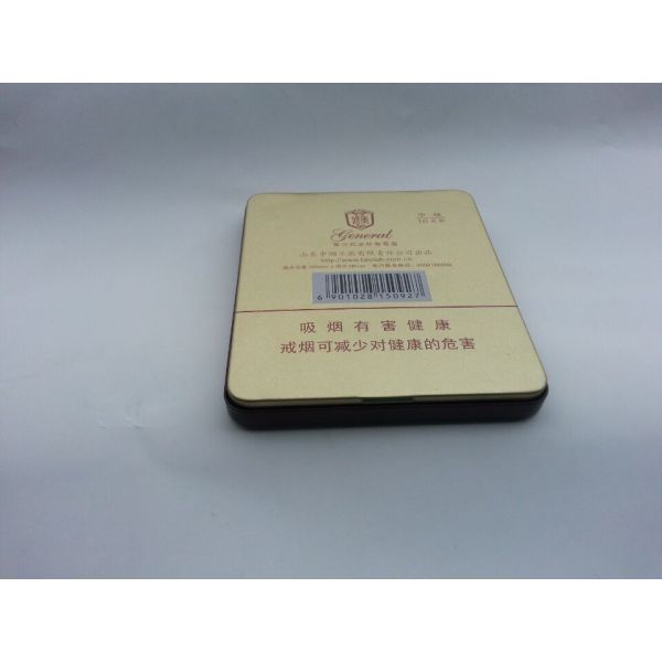 Коробка олова сигары металла 0.23mm с 2 частями черного напечатанного основания