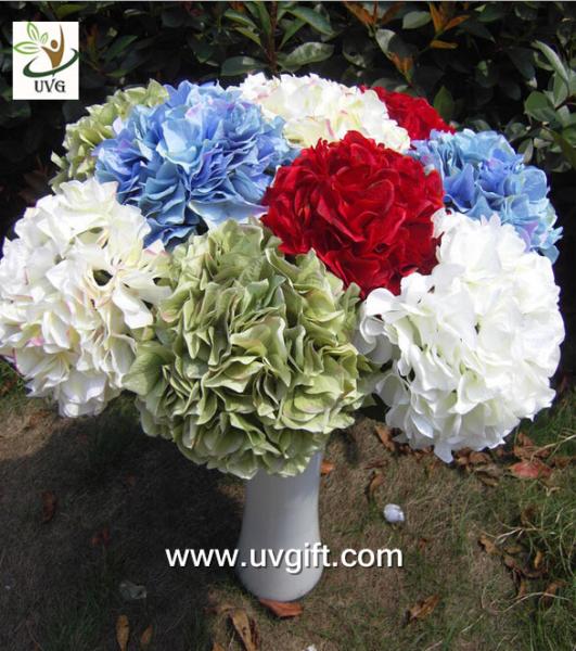 UVG FHY20 wedding accessory silk hydrangea flowers artificial for bridal bouquets use