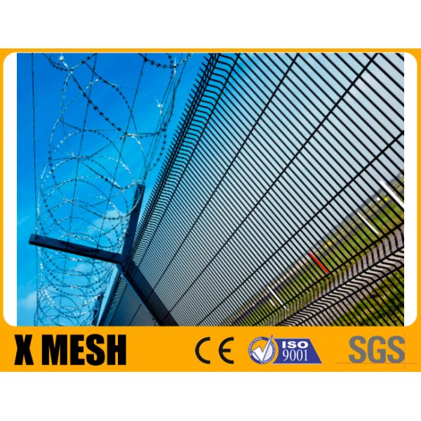 RAL 9005 Rigid Mesh Fencing Dupont Powder Coated 25 Years Life
