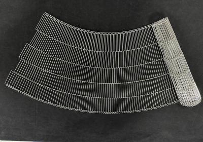 304 316 Stainless Steel Wire Food Pizza Oven Rod Ladder Chocolate Enrobing Chain Link Conveyor Belt