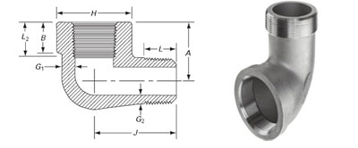 1/4 Inch To 4 Inch Stainless Steel Pipe Fitting Street Elbow  Fitting