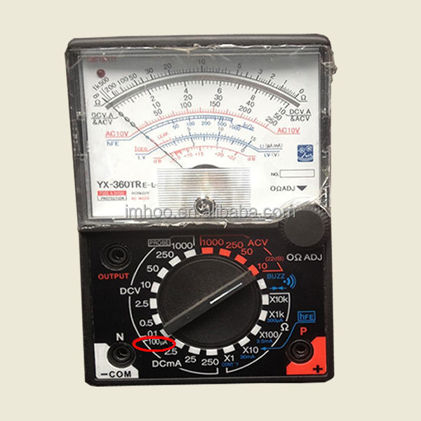 360TRE-L-B Portable Handheld Needle Analog Multimeter DC Current AC Voltage