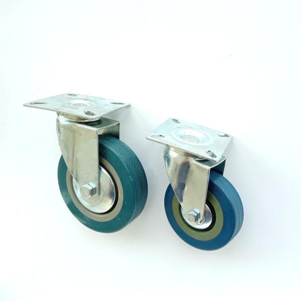 Side Lock Brake Type Heavy Duty Caster Wheels 1.25 Inch Wheel Width