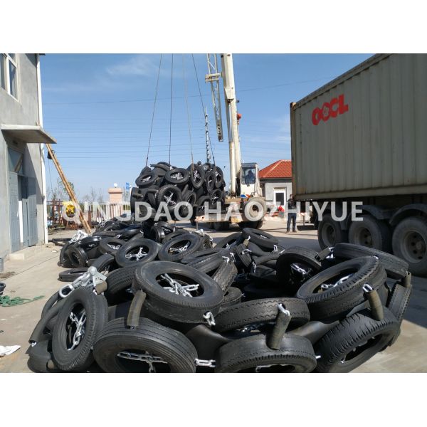 3300x6500mm Yokohama Pneumatic Fender Black Rubber For Docks