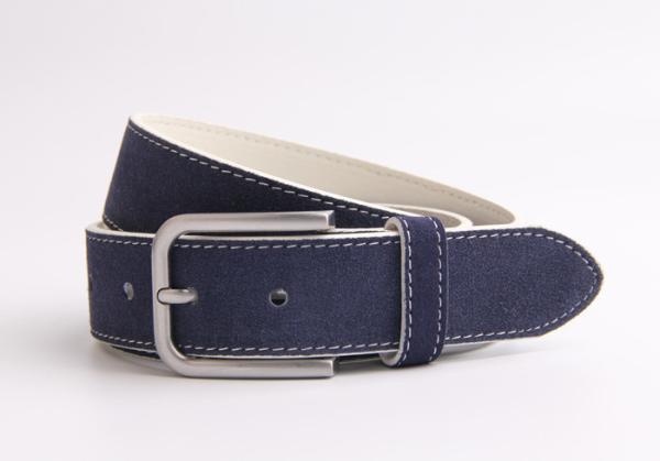 Suede Mens Leather Dress Belt 100 - 140cm Length With Zinc Alloy Buckle