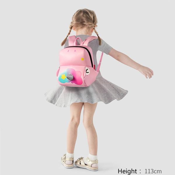 NHB314 Nohoo Wholesale Custom  3D Cartoon PU microfiber kids bags for 2-4 years old