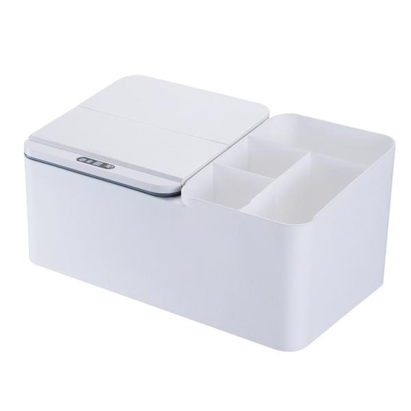 Smart Sensing Electric Desktop Storage Box Rack Jewelry Organizer Skin Care Tissue Box Storage Box Smart Waste Bins Trash Bin