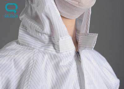 Tamanho branco S da combinação encapuçado da roupa do quarto desinfetado do ESD - 3XL