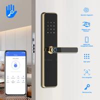 TT Lock Gold Smart Porte d'entrée verrouillage anti-peep mot de passe d'empreinte digitale carte d'accès