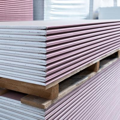 4x8 Fire Rated Gypsum Board Plasterboard Moisture Proof 12mm For Office Building​